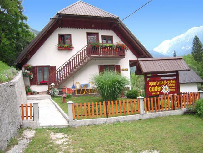 Apartmaji In Sobe Cuder Soča Dış mekan fotoğraf